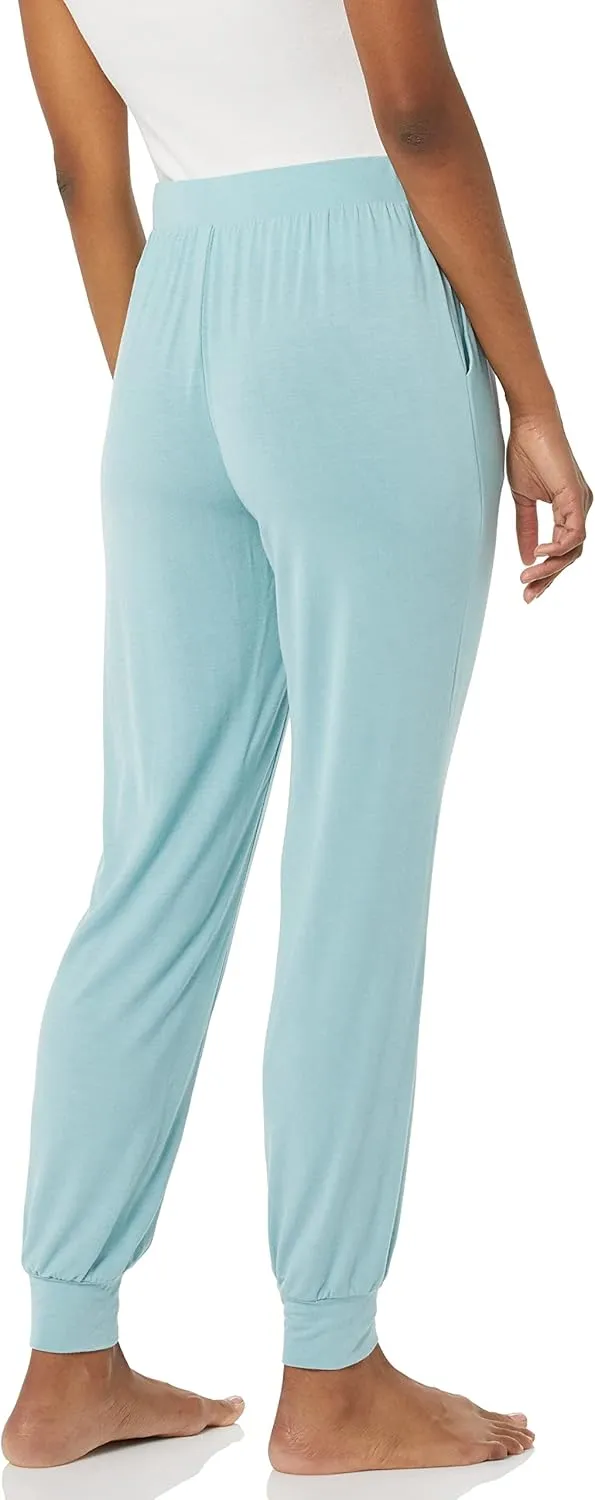 Amazon Essentials Women's Lightweight Knit Jersey Pajama Pants, Jogger Lounge Sleep Wear with Pockets