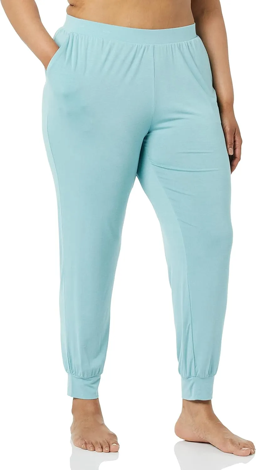 Amazon Essentials Women's Lightweight Knit Jersey Pajama Pants, Jogger Lounge Sleep Wear with Pockets