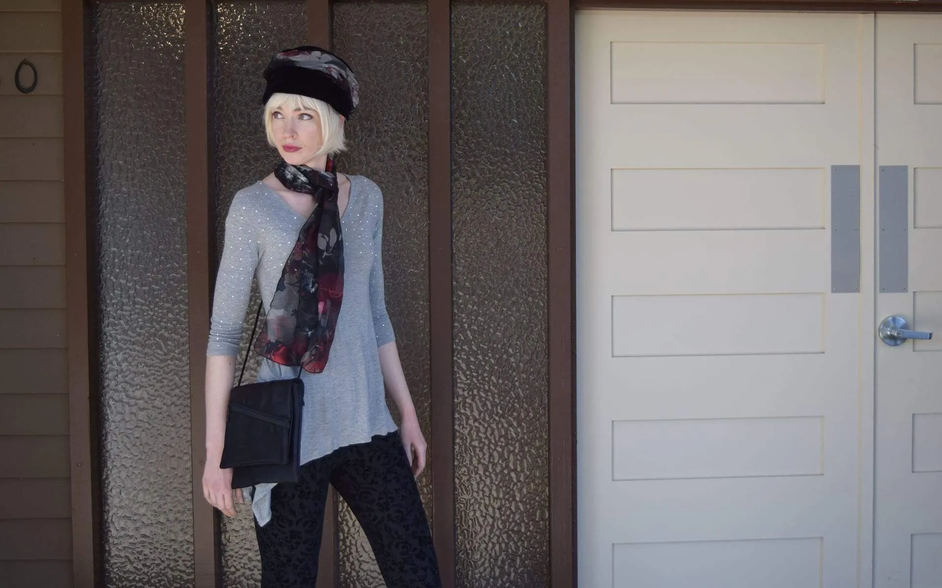 Ana Cloche Hat Style - Velvet in Black with Silk Ruching