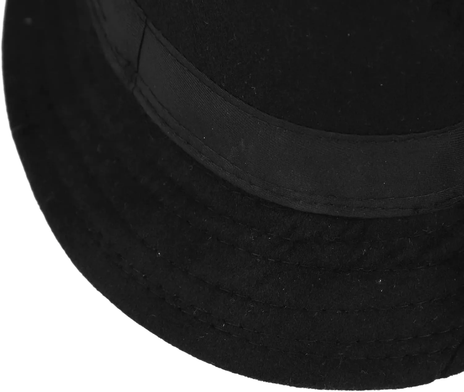 Felt Trilby Fedora Hat Short Brim Panama Jazz Hat 20s Bowler Gatsby Cap for Men Women