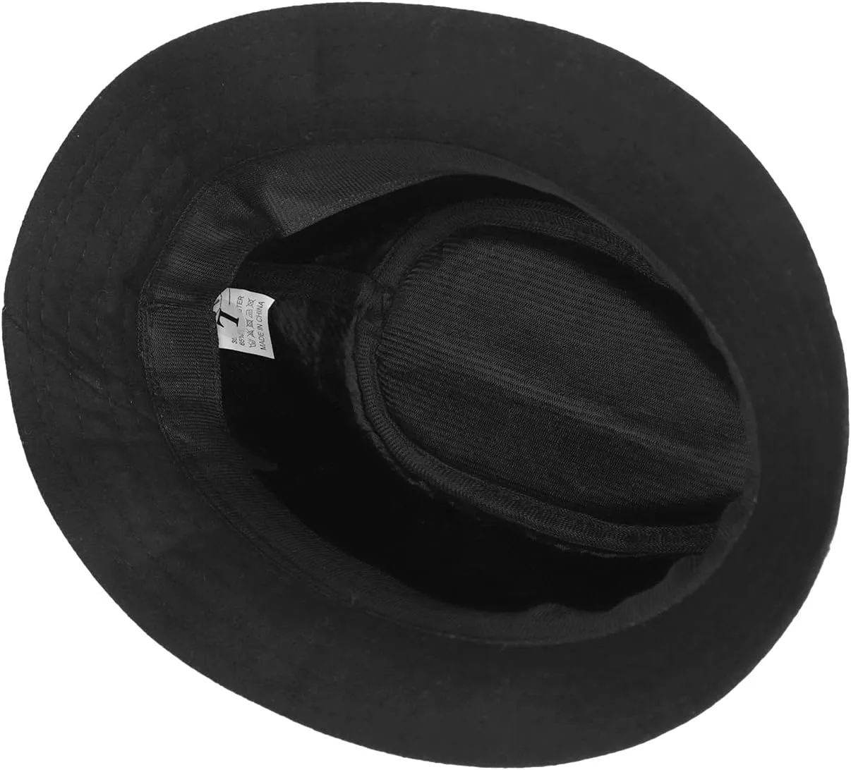 Felt Trilby Fedora Hat Short Brim Panama Jazz Hat 20s Bowler Gatsby Cap for Men Women