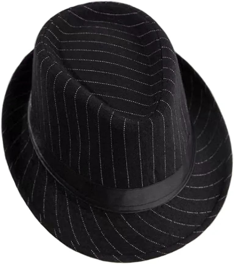 Felt Trilby Fedora Hat Short Brim Panama Jazz Hat 20s Bowler Gatsby Cap for Men Women
