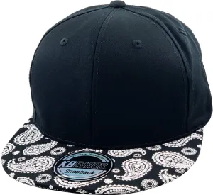 Galaxy Leaf Hologram Floral Aztec Bandana Print Brim Snapback Hat Baseball Cap