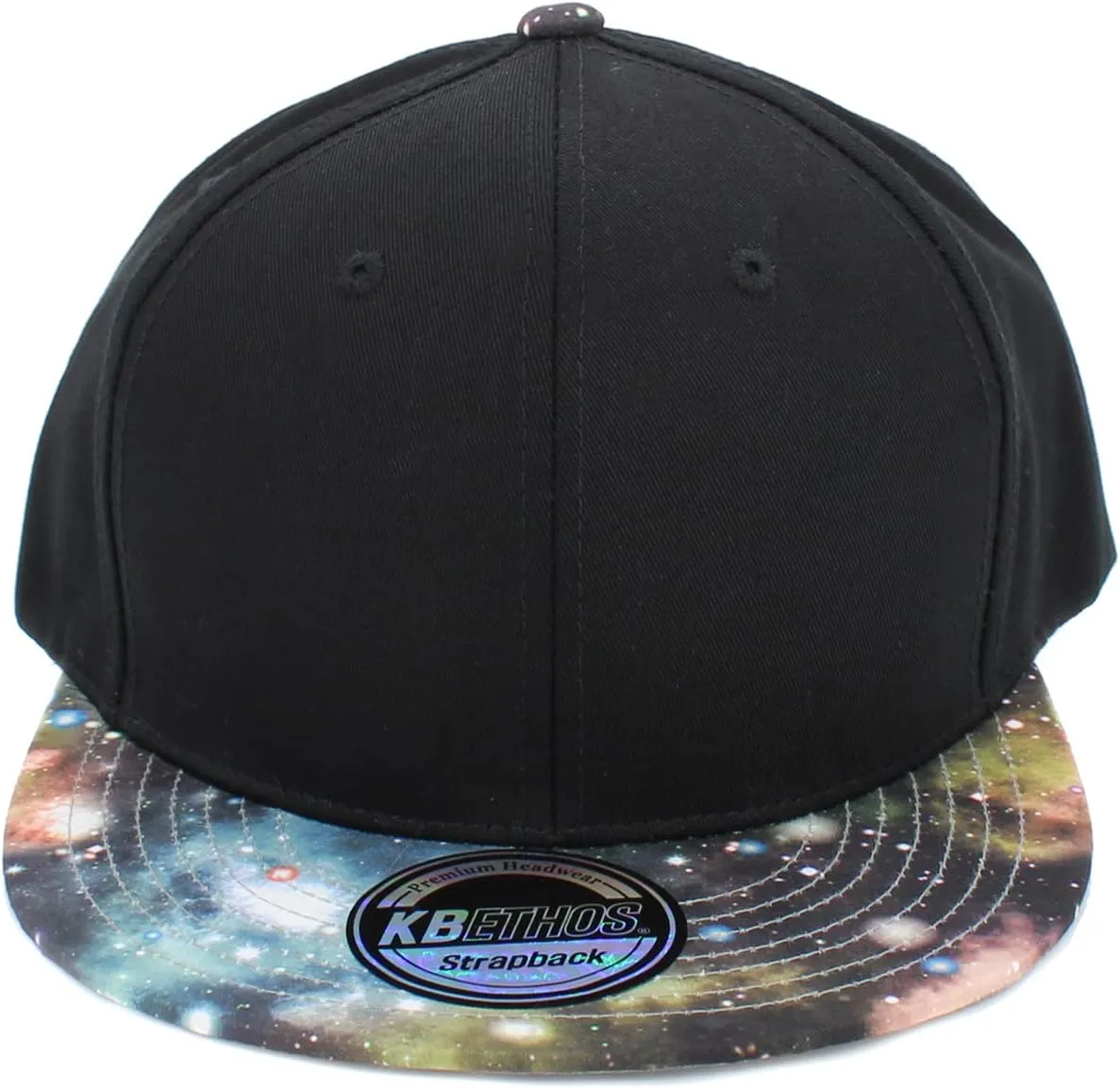 Galaxy Leaf Hologram Floral Aztec Bandana Print Brim Snapback Hat Baseball Cap