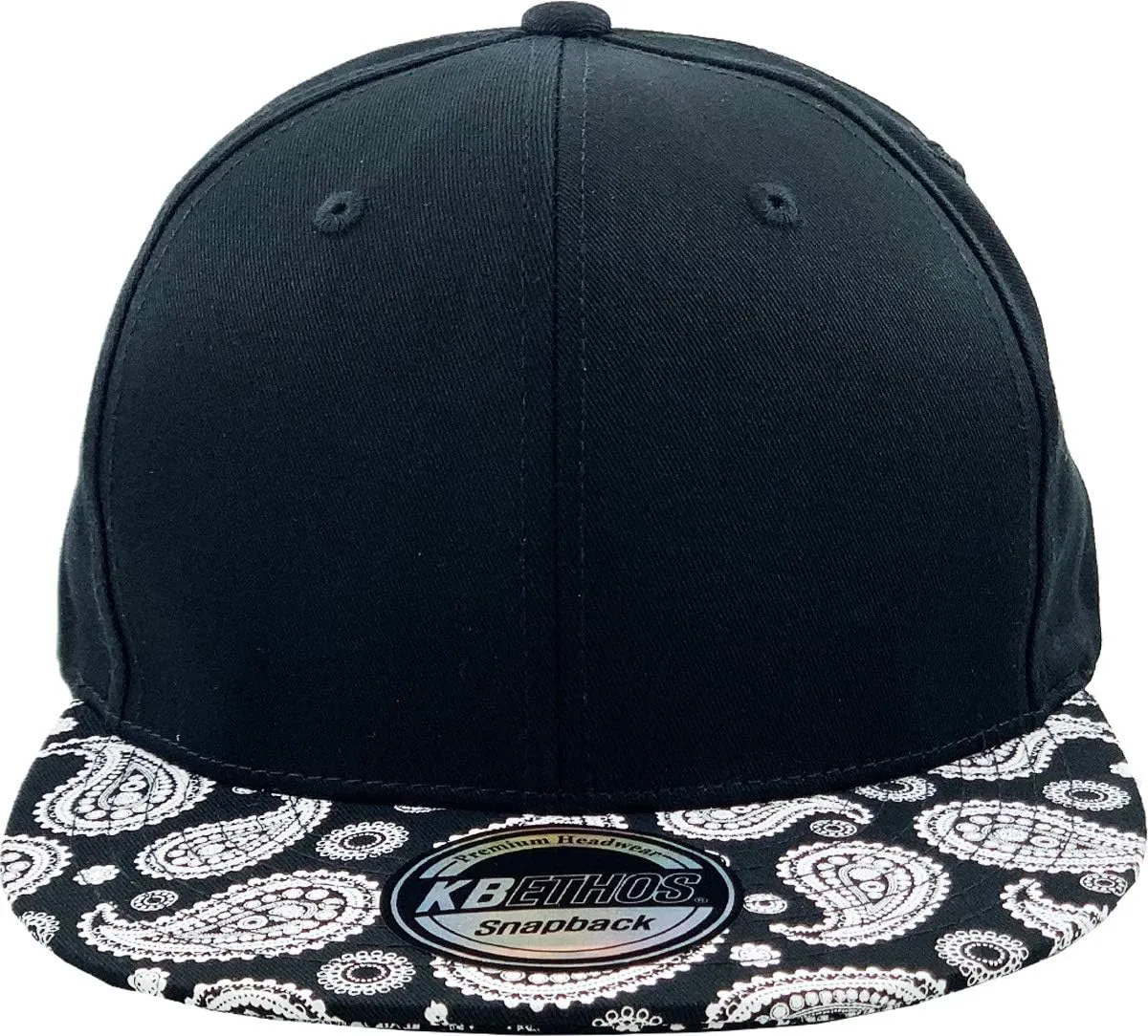 Galaxy Leaf Hologram Floral Aztec Bandana Print Brim Snapback Hat Baseball Cap