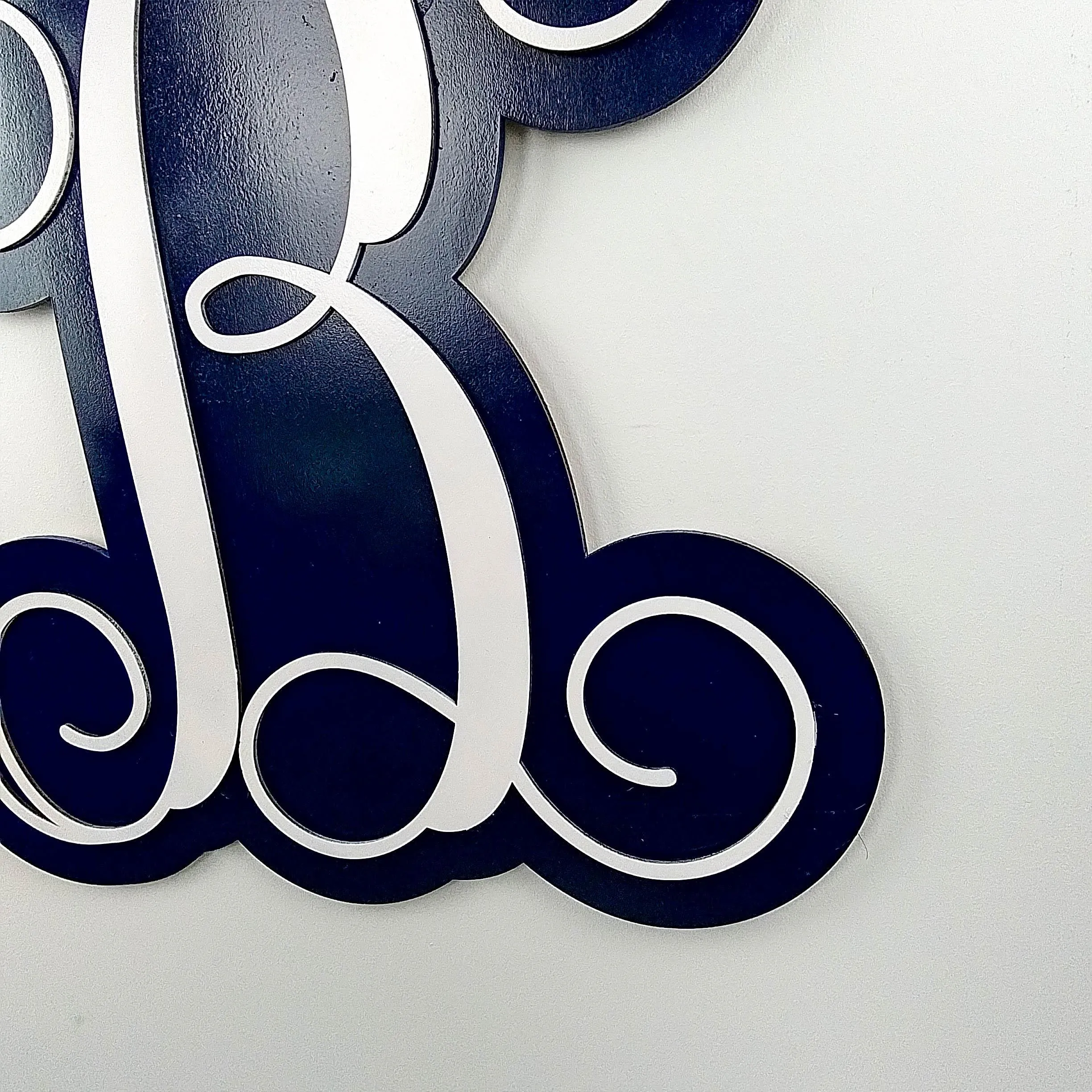 Letter Door Hanger | Mom Gifts from Son | Wooden Monogram Door Hanger Wreath | LOTS OF COLORS
