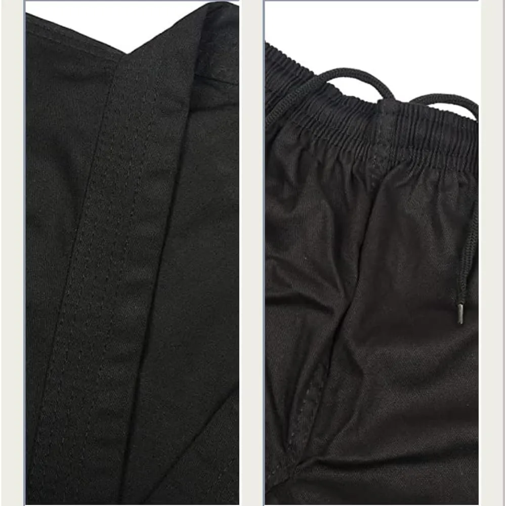 MACS Karate gi Martial Arts Elastic Drawstring Karate Uniform For Kids & Adult Lightweight Student Gi with Free Belt