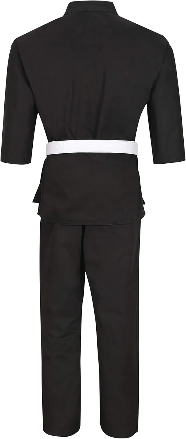 MACS Karate gi Martial Arts Elastic Drawstring Karate Uniform For Kids & Adult Lightweight Student Gi with Free Belt