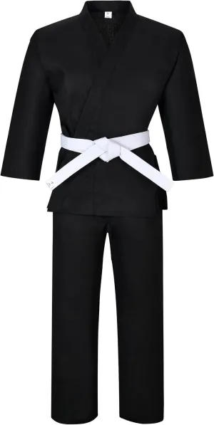MACS Karate gi Martial Arts Elastic Drawstring Karate Uniform For Kids & Adult Lightweight Student Gi with Free Belt