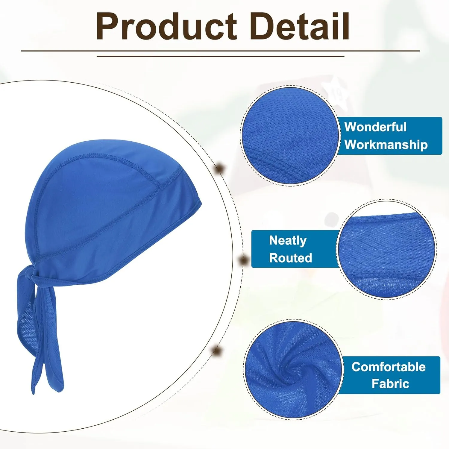 PATIKIL Sweat Wicking Cap, Skull Cap Football for Men Dew Rags Breathable Cooling Helmet Liner Bandana for Cycling
