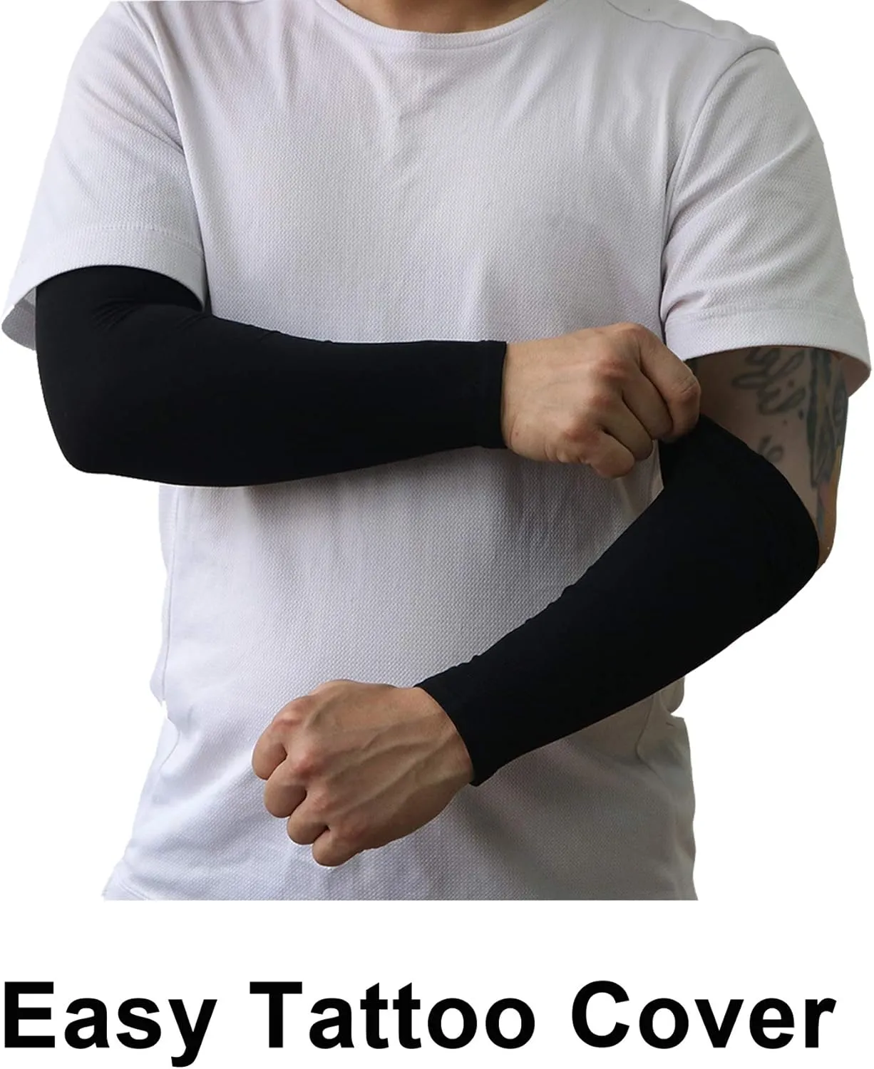 PFFY 4 Pairs UV Protection Cooling Arm Sleeves for Men and Women UPF 50 Sun Sleeve
