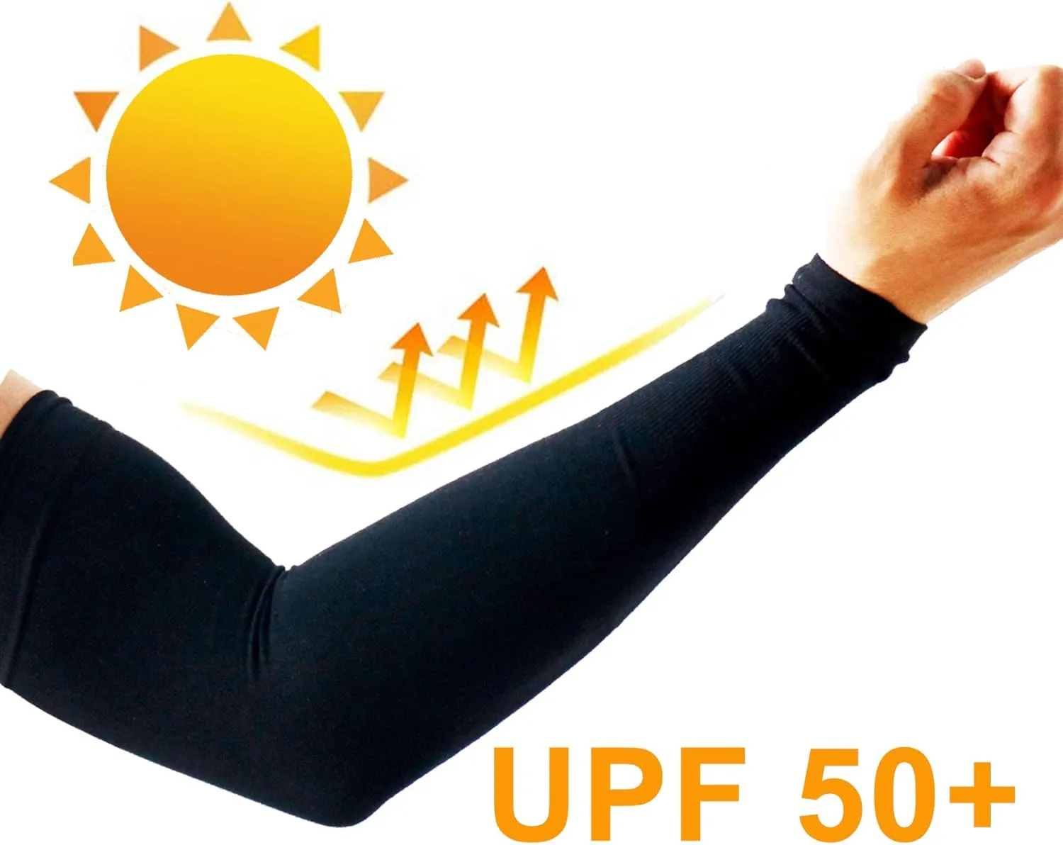 PFFY 4 Pairs UV Protection Cooling Arm Sleeves for Men and Women UPF 50 Sun Sleeve