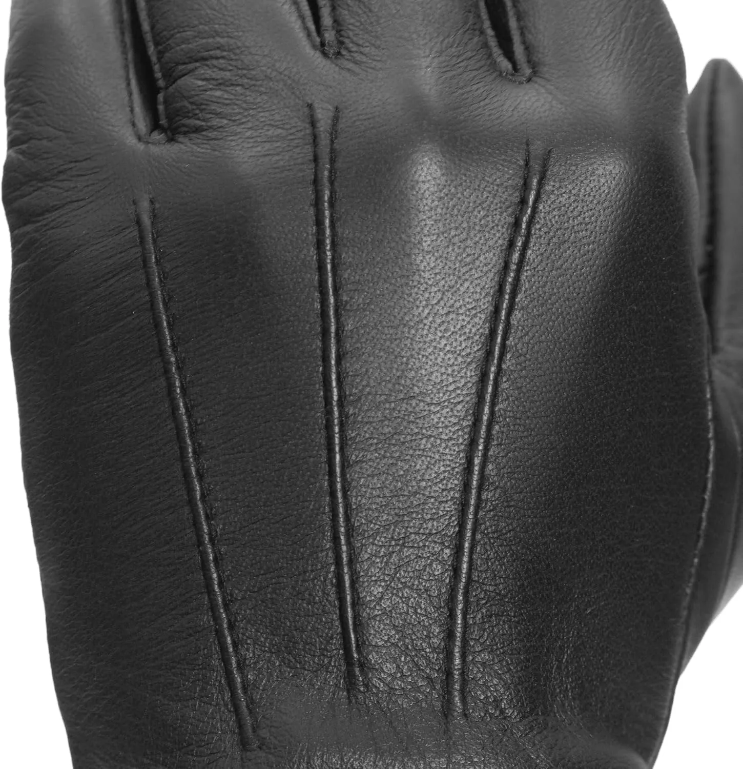 PRATT & HART Guardia Mens Leather Police Gloves for Law Enforcement Officers, Shooting, and Driving (Black) Sheepskin