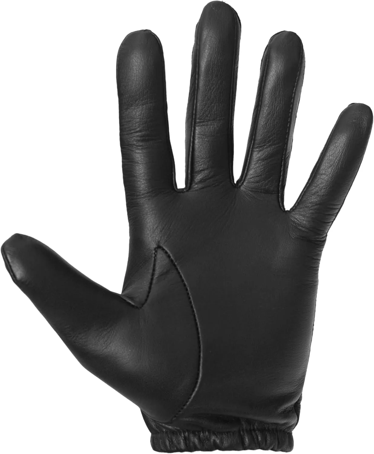 PRATT & HART Guardia Mens Leather Police Gloves for Law Enforcement Officers, Shooting, and Driving (Black) Sheepskin