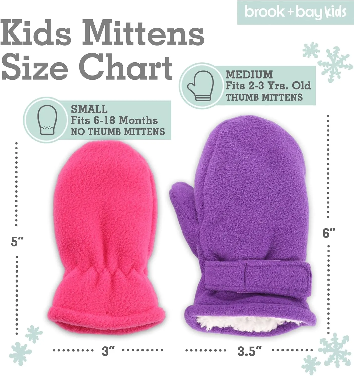 Toddler Hat & Glove Set - Baby Fleece Winter Hat and Mittens for Infant Kids