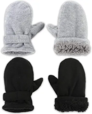 Toddler Hat & Glove Set - Baby Fleece Winter Hat and Mittens for Infant Kids
