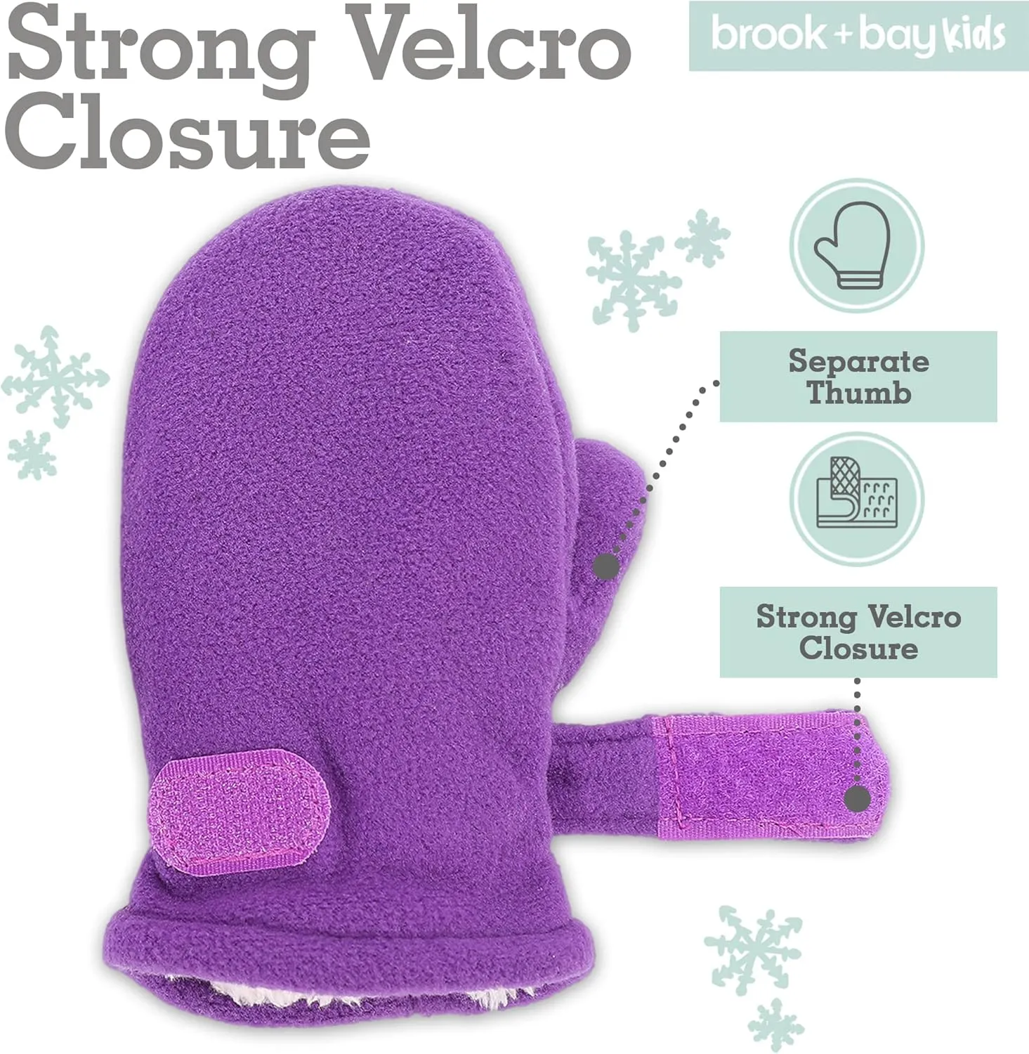 Toddler Hat & Glove Set - Baby Fleece Winter Hat and Mittens for Infant Kids