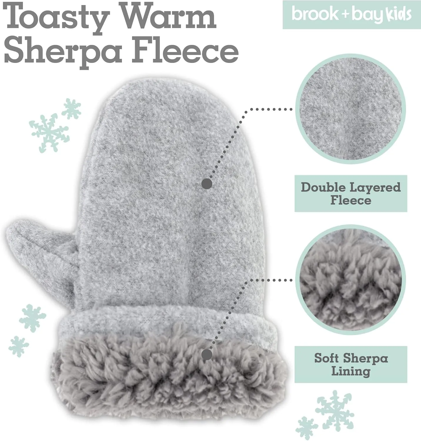 Toddler Hat & Glove Set - Baby Fleece Winter Hat and Mittens for Infant Kids