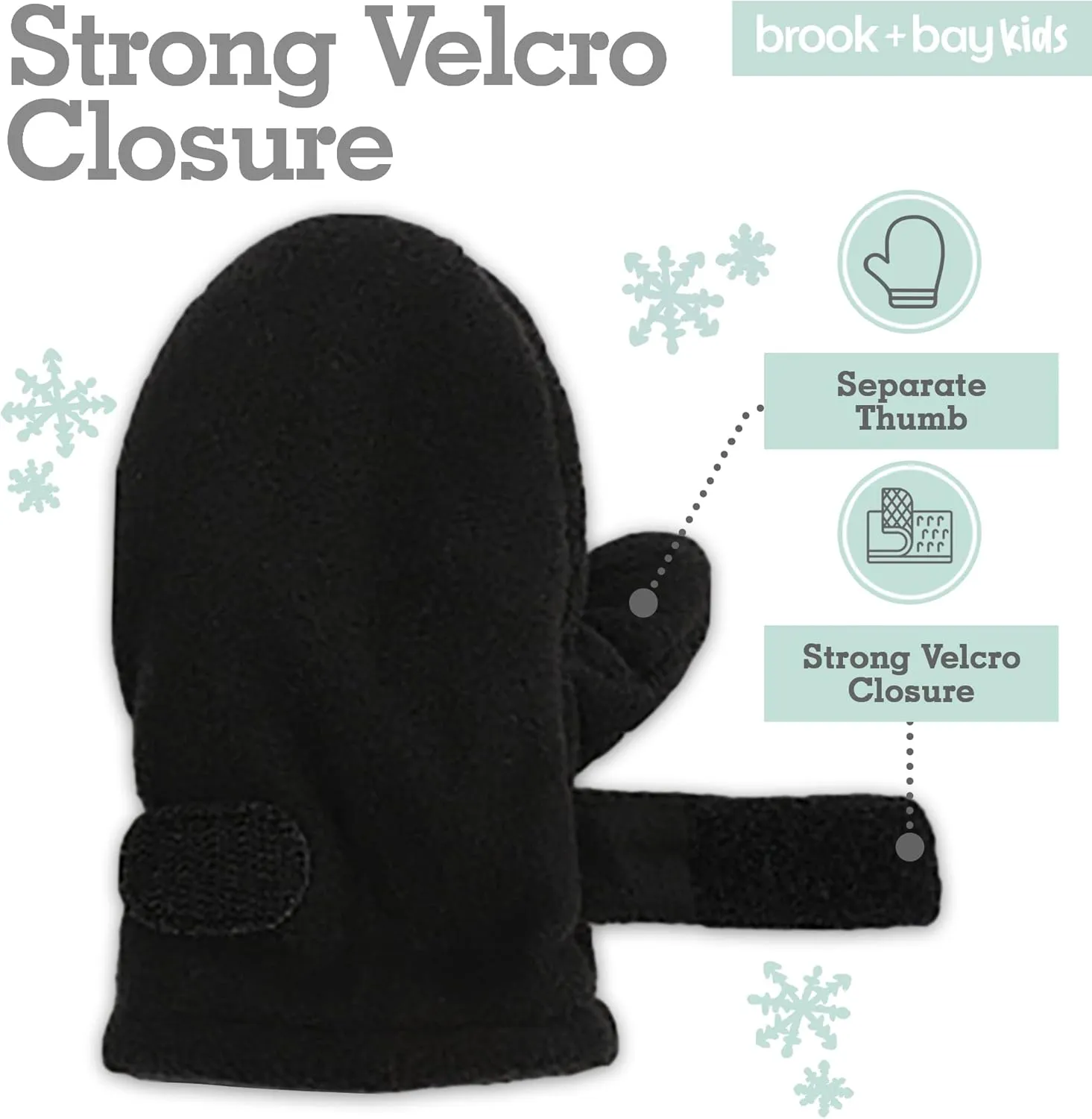 Toddler Hat & Glove Set - Baby Fleece Winter Hat and Mittens for Infant Kids