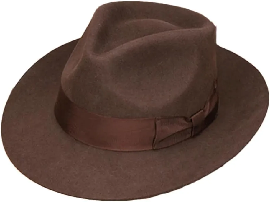 Vogrtcc Men Women's Wool Bowler Hat Jazz Party Fedora Hat