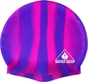 Water Gear Synthetic Fiber Swim Cap - Comfortable and Durable Swimming Cap - Keeps Short or Long Hair Dry