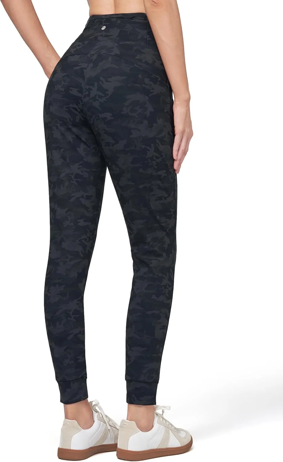 Willit Women's Fleece Lined Jogger Pants Zipper Pockets Water Resistant Winter Hiking Sweatpants Thermal Running High Waisted